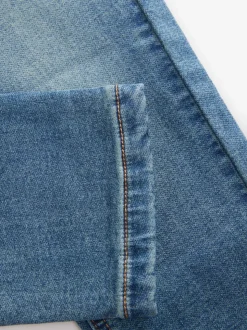 Vintage middenblauw - Jeans met stretch en elastische taille (3-16 jr)