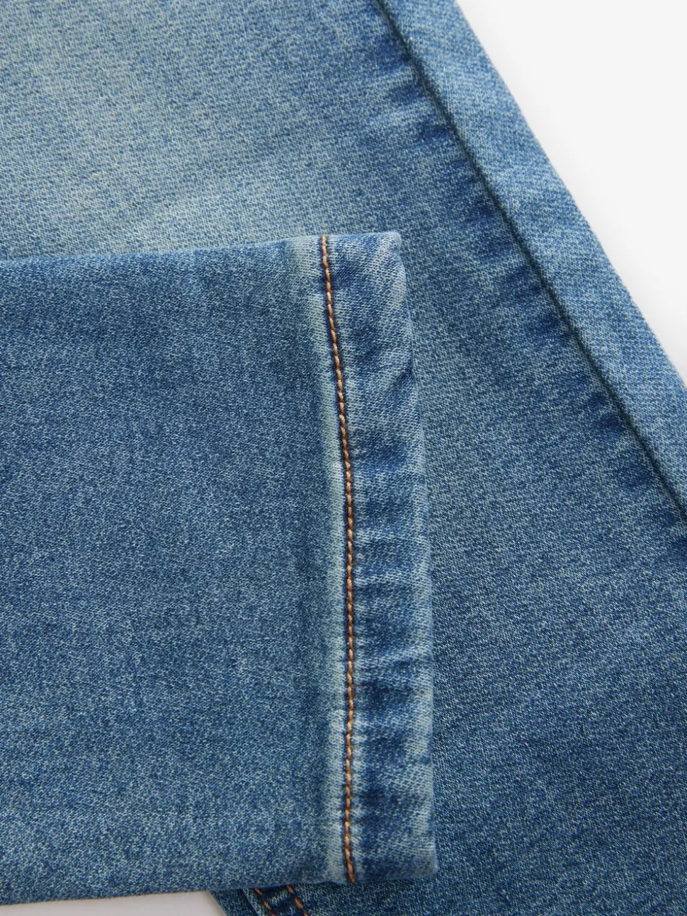 Vintage middenblauw - Jeans met stretch en elastische taille (3-16 jr)