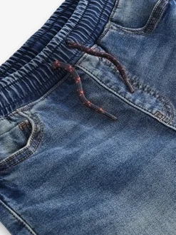 Vintage middenblauw - Jeans met stretch en elastische taille (3-16 jr)