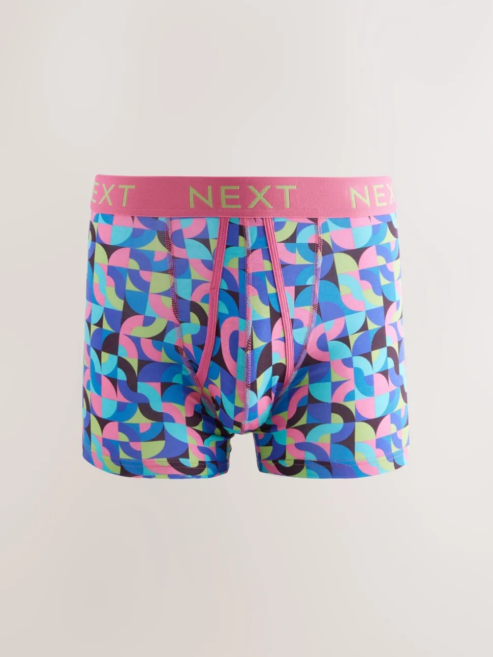 Vrolijk gekleurd geometrisch motief - 8 Boxershorts zonder plooi