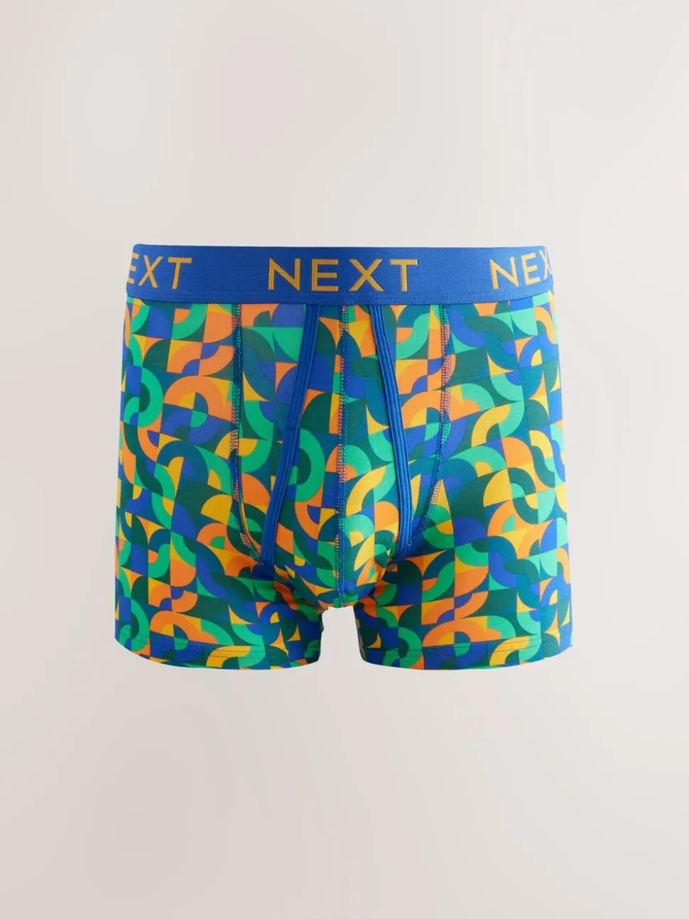 Vrolijk gekleurd geometrisch motief - 8 Boxershorts zonder plooi
