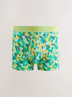 Vrolijk gekleurd geometrisch motief - 8 Boxershorts zonder plooi