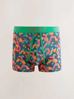 Vrolijk gekleurd geometrisch motief - 8 Boxershorts zonder plooi