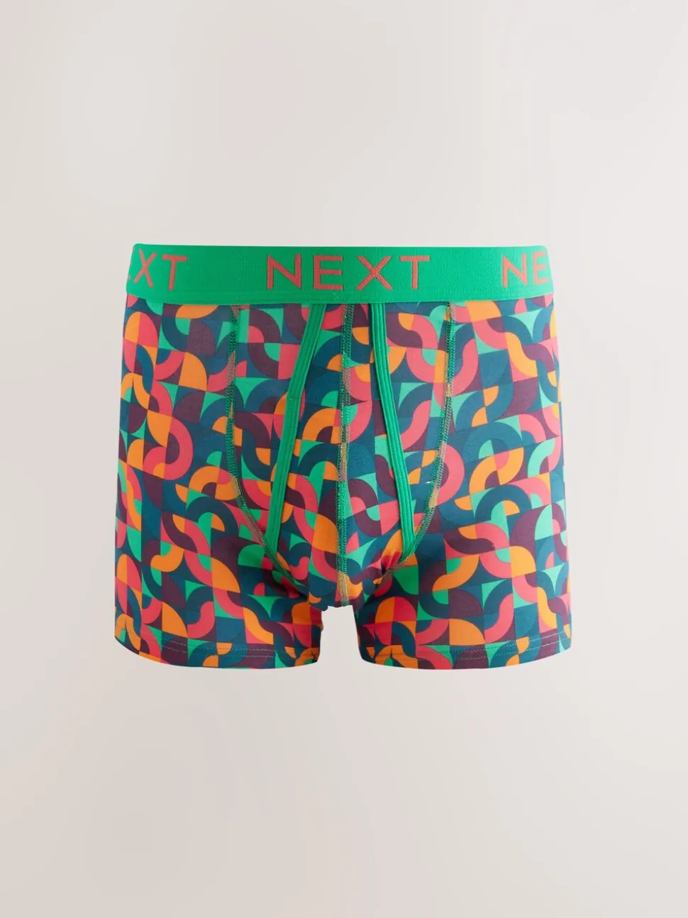 Vrolijk gekleurd geometrisch motief - 8 Boxershorts zonder plooi