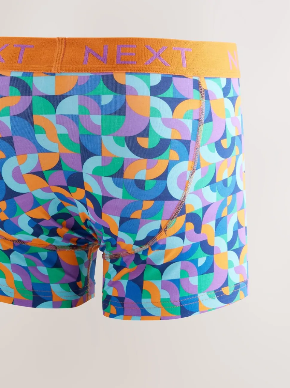 Vrolijk gekleurd geometrisch motief - 8 Boxershorts zonder plooi
