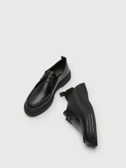 Walk London Leather Brooklyn Apron Shoes