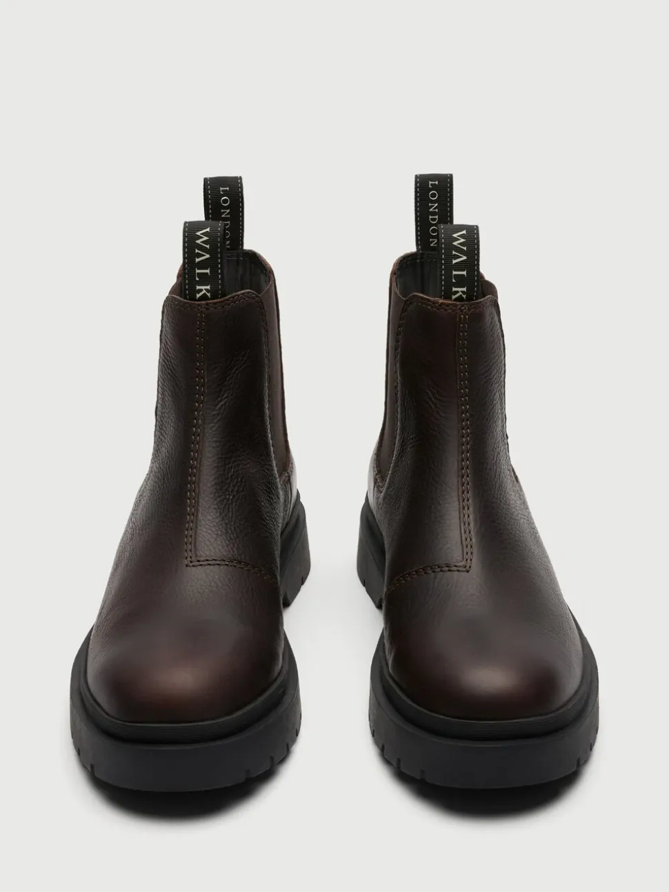 Walk London Leather Callum Seam Chelsea Boots