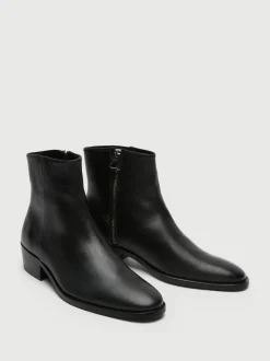 Walk London Leather Hoxton Zip Boots