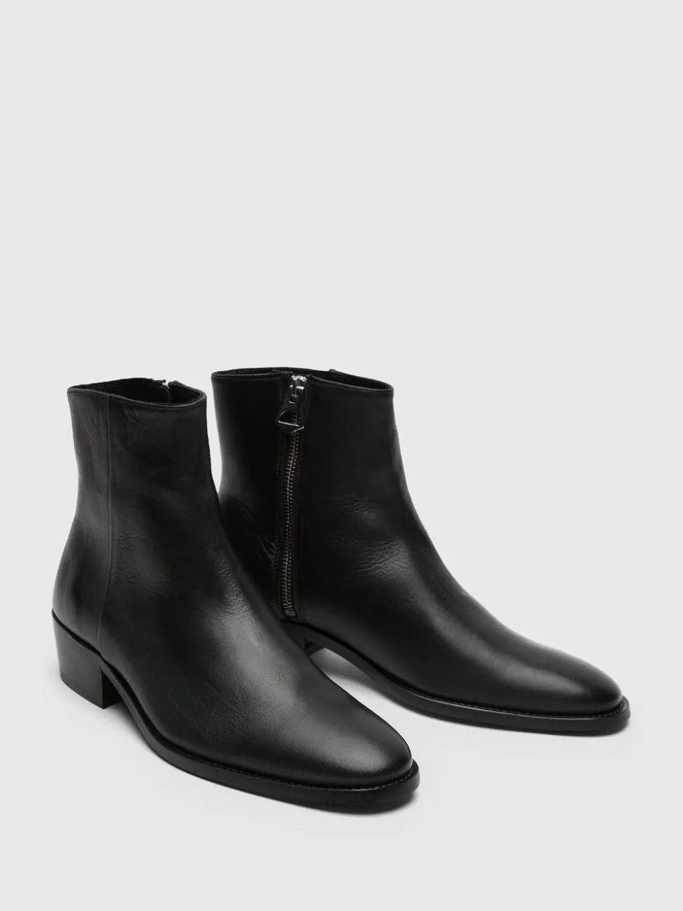 Walk London Leather Hoxton Zip Boots