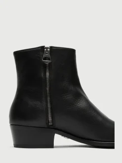 Walk London Leather Hoxton Zip Boots