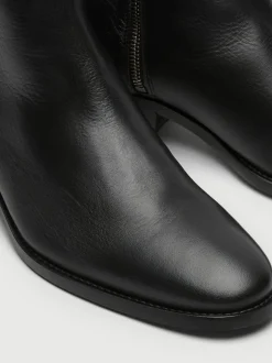 Walk London Leather Hoxton Zip Boots