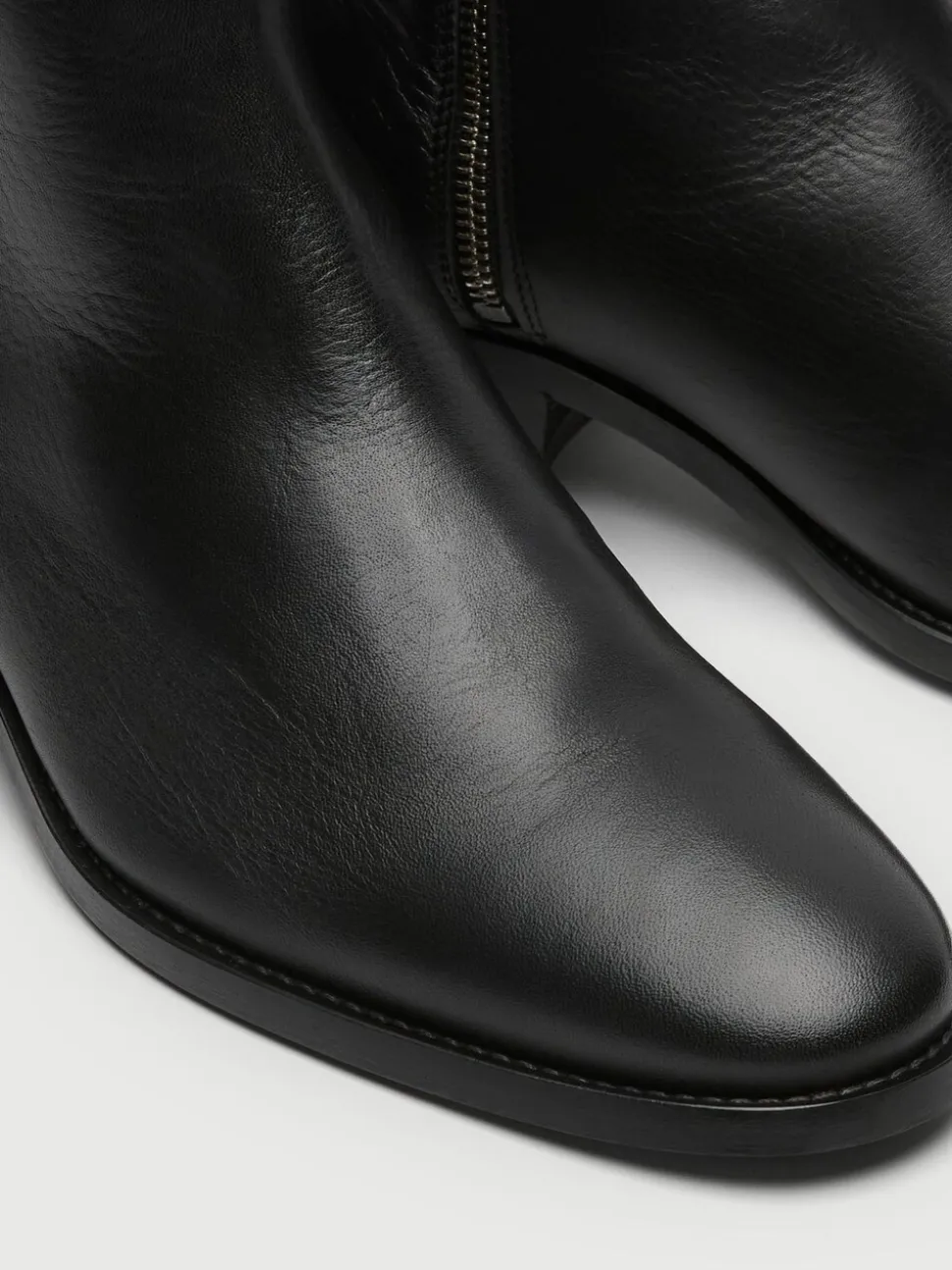 Walk London Leather Hoxton Zip Boots