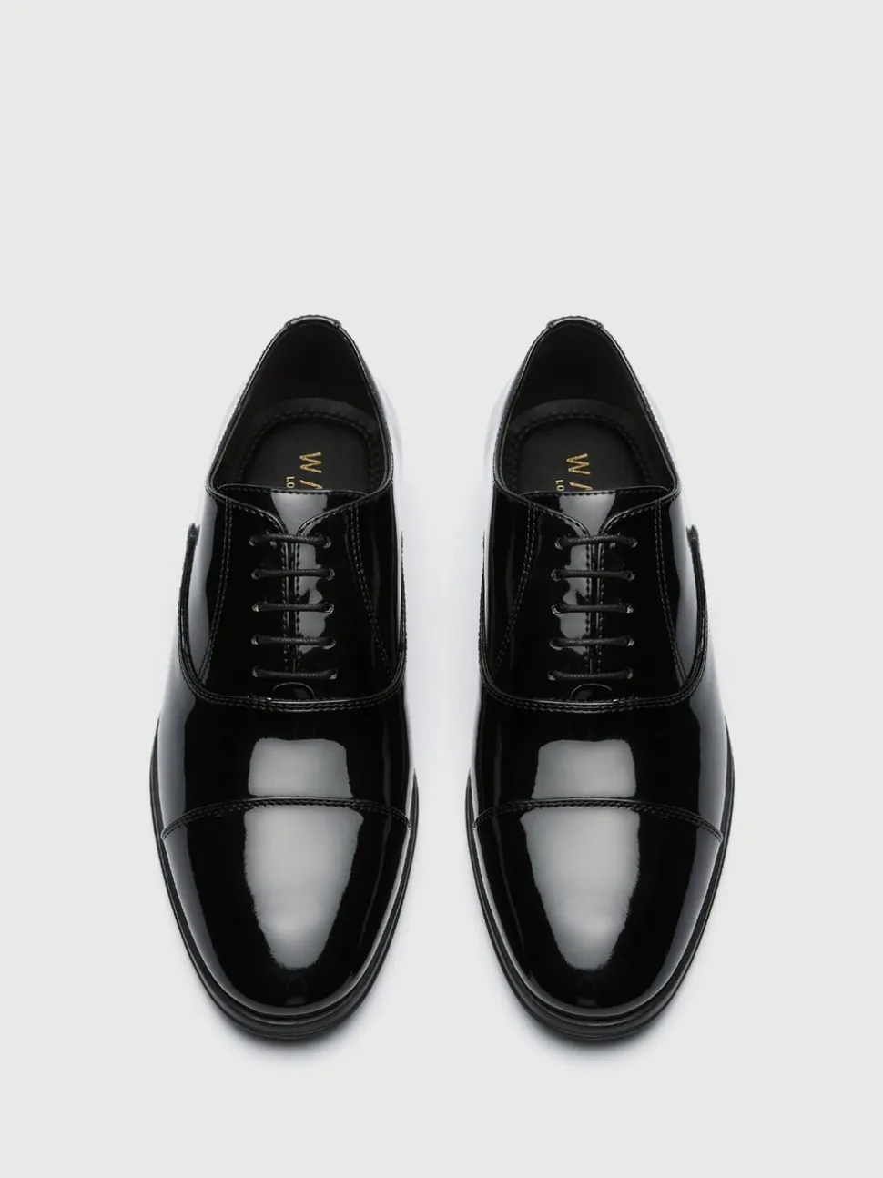 Walk London Patent Oscar Oxford Toe Cap