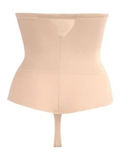 Warm beige - Miraclesuit doorschijnende string met hoge taille en stevige buikcorrectie