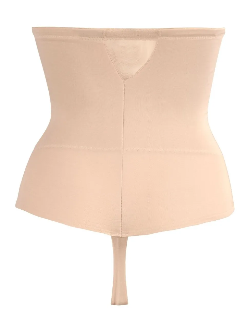 Warm beige - Miraclesuit doorschijnende string met hoge taille en stevige buikcorrectie