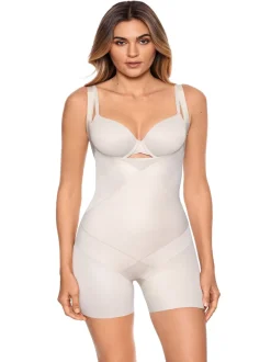 Warm beige - Miraclesuit Shapewear - Extrasterk vormgevende body met directe buikcorrectie