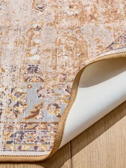 Wasbaar Oosters vloerkleed met emporium-motief