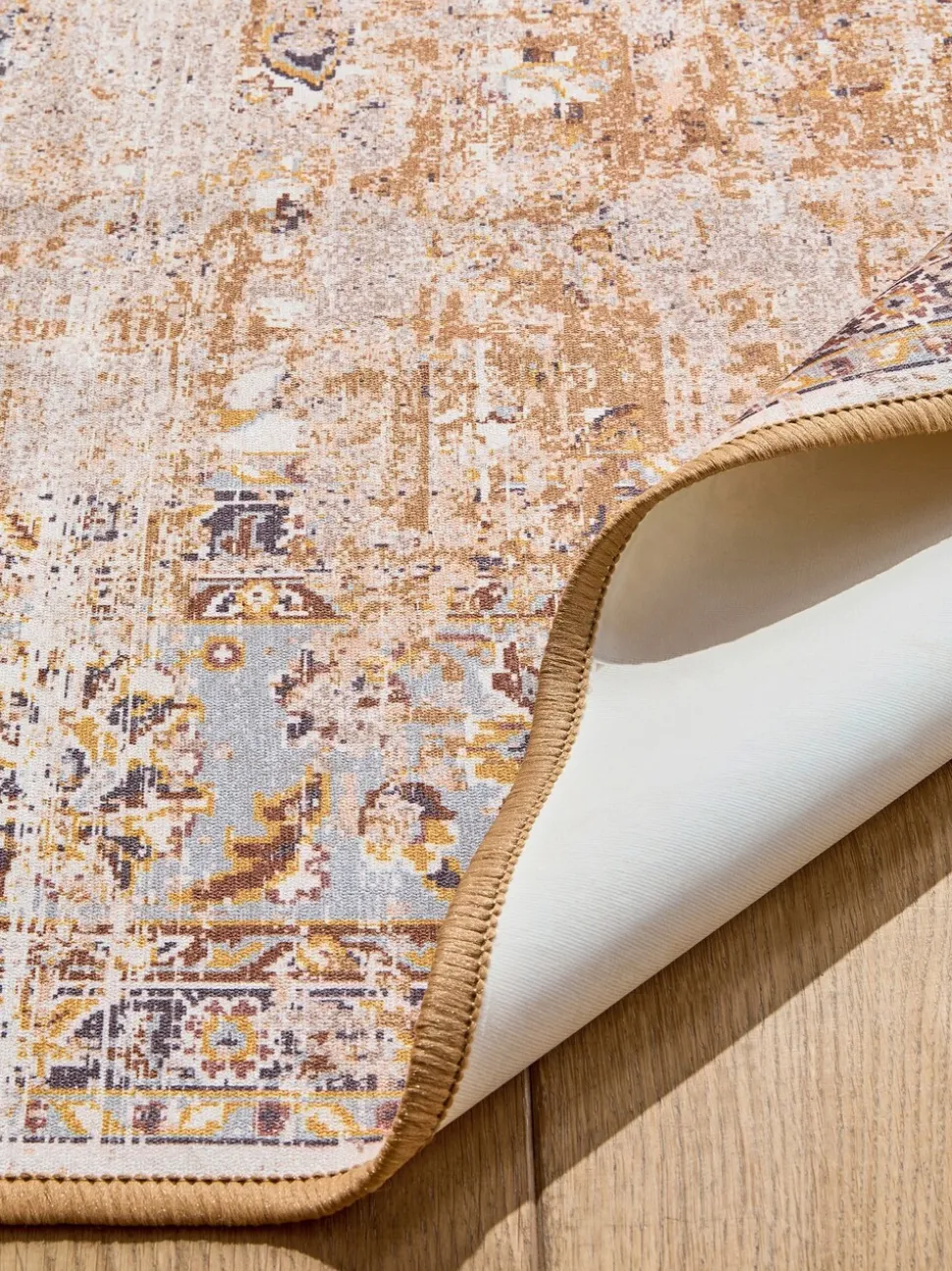 Wasbaar Oosters vloerkleed met emporium-motief