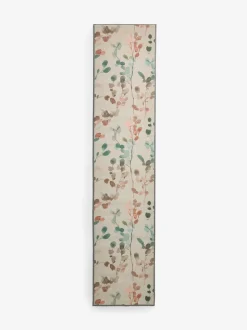 Wasbare herfstige loper met bloemenprint
