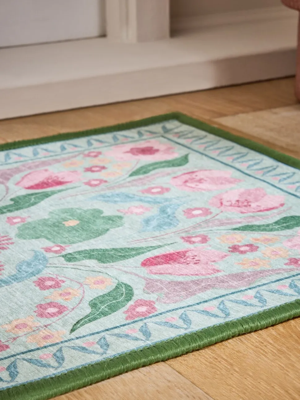 Washable Bettie Floral Print Doormat