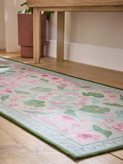 Washable Bettie Floral Print Runner