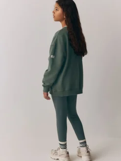 Washed groen - Superdry Leggings Set