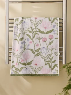 Water Colour Floral 100% Cotton Towel