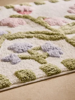 Water Colour Floral Print Mat
