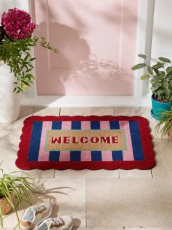 Welcome Scallop Doormat