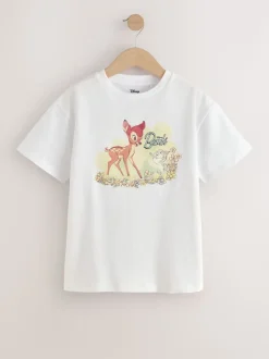 White Bambi - Oversized T-shirt met print (3-16 jr)