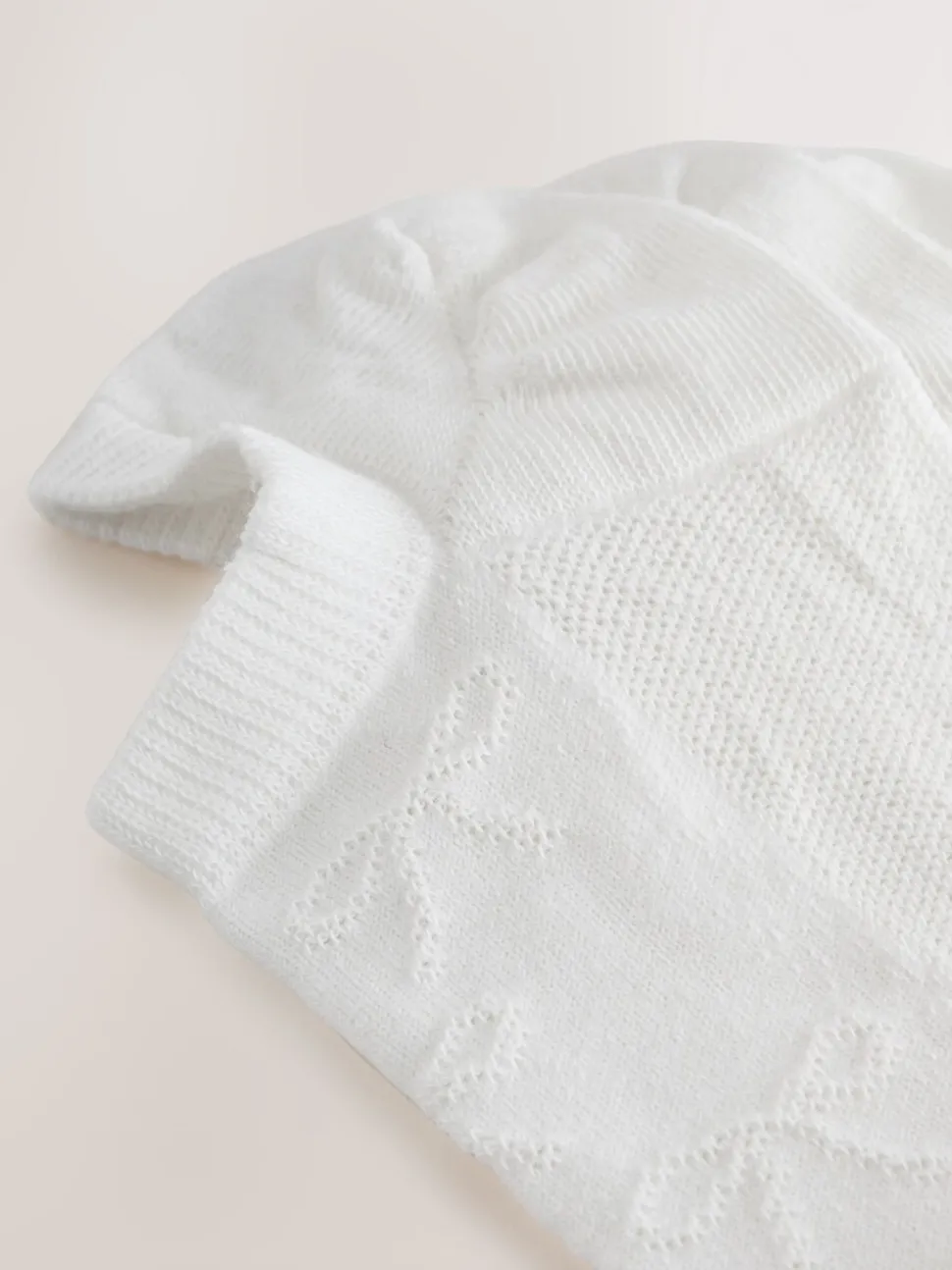 White Bow Texture - 4 paar sneakersokken