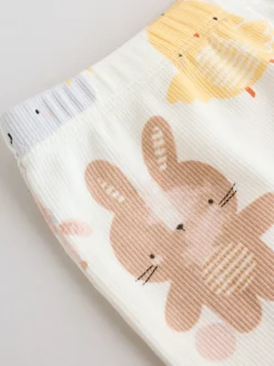 White Bunny Character Print - Easter Sweat and Leggings Baby Set (0mths-2yrs)