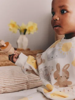 White Bunny Character Print - Easter Sweat and Leggings Baby Set (0mths-2yrs)