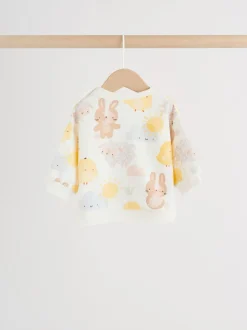 White Bunny Character Print - Easter Sweat and Leggings Baby Set (0mths-2yrs)