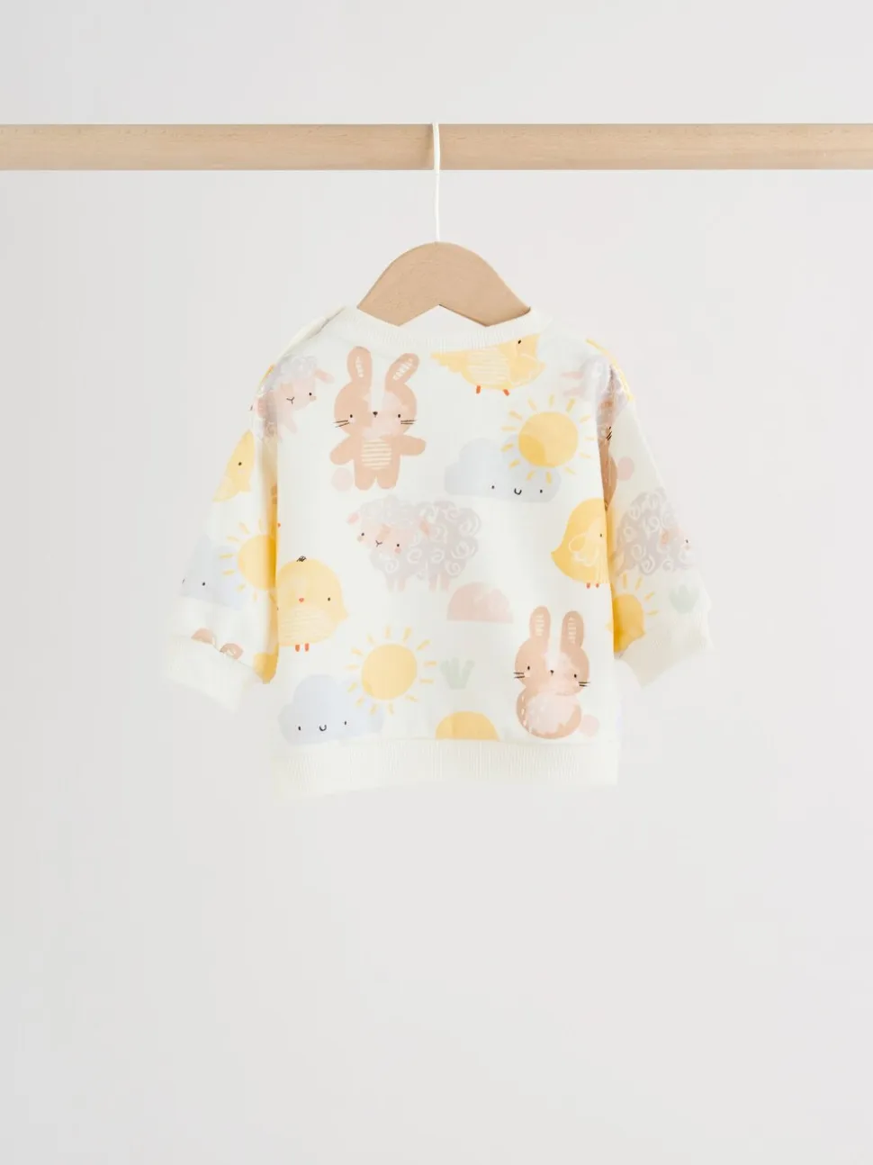 White Bunny Character Print - Easter Sweat and Leggings Baby Set (0mths-2yrs)