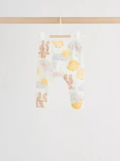 White Bunny Character Print - Easter Sweat and Leggings Baby Set (0mths-2yrs)