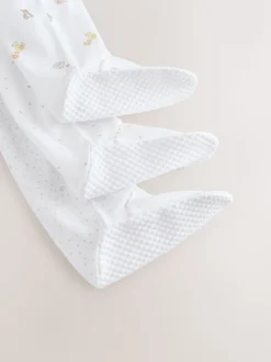 White Collar - Verpakking van 3 babypyjama's (0-2jr)