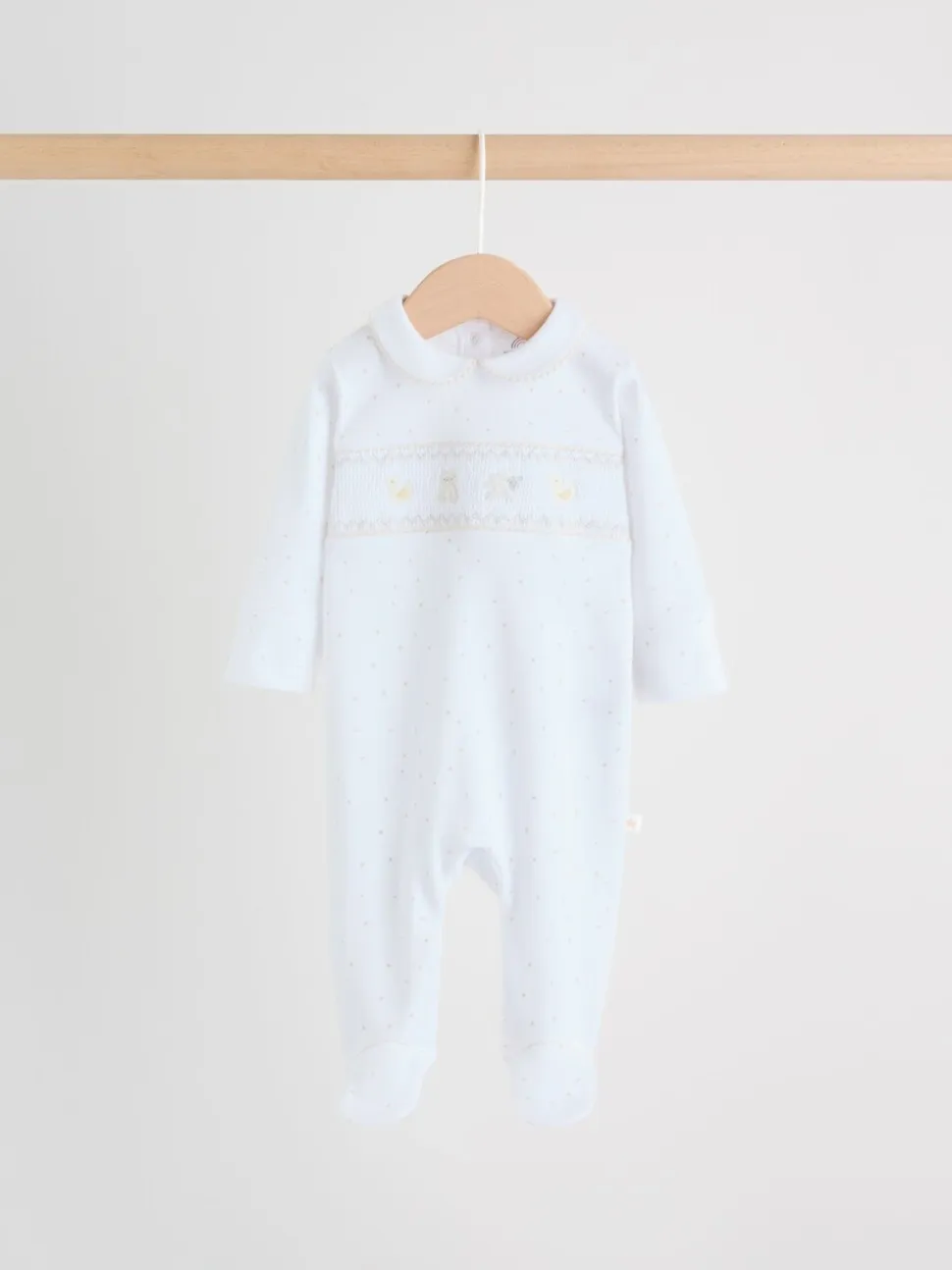 White Collar - Verpakking van 3 babypyjama's (0-2jr)