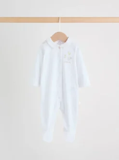White Collar - Verpakking van 3 babypyjama's (0-2jr)