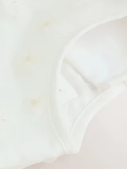 White 3D Flowers - Feestelijke babyjurk (0 mnd-2 jr)
