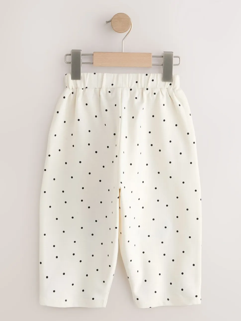 White Mono Spot Bears - Embellished Barrel Trousers (3mths-7yrs)