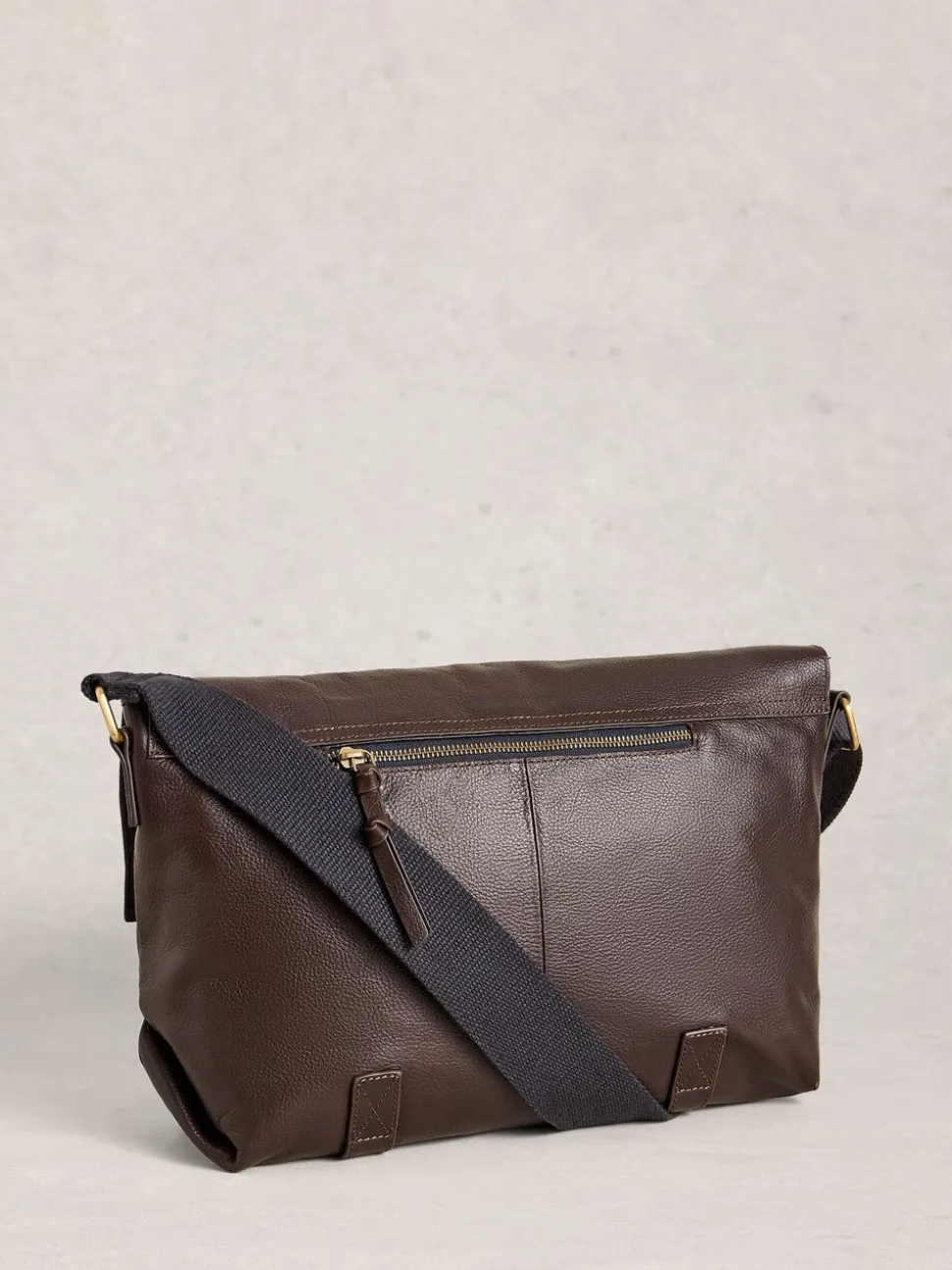 White Stuff Connor Leather Messenger Bag