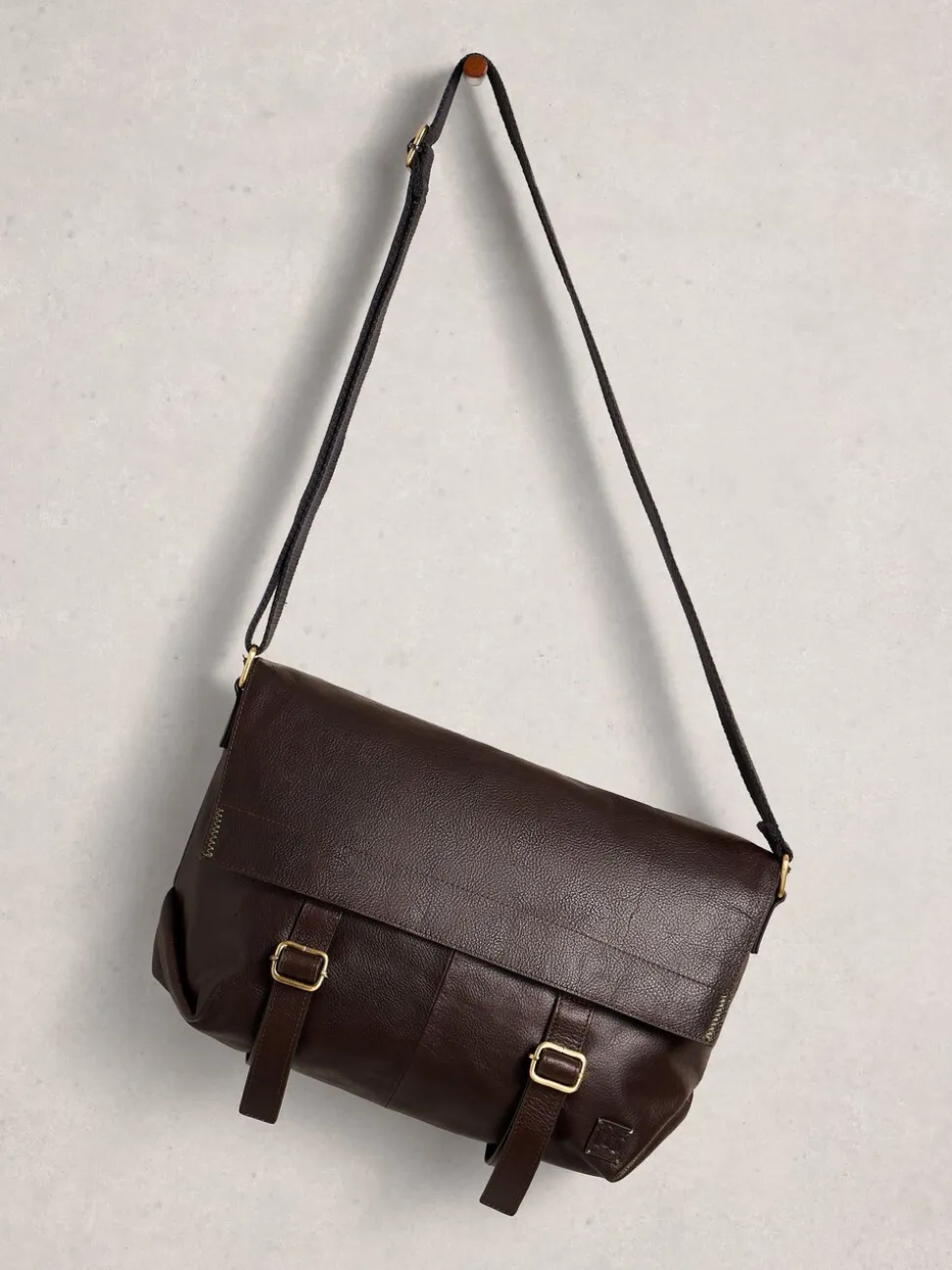 White Stuff Connor Leather Messenger Bag