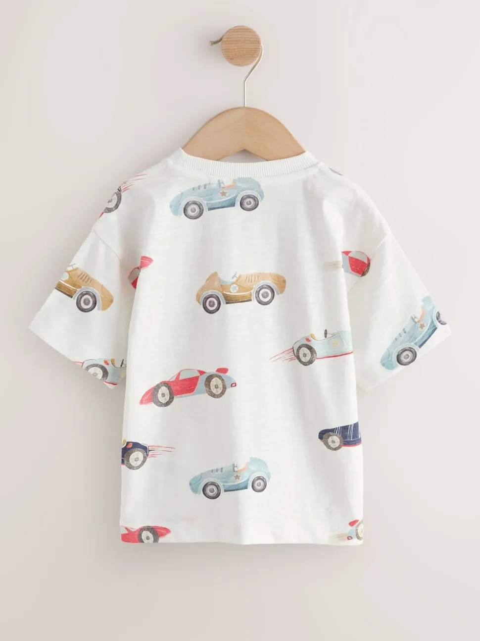 White Watercolour Car - Short Sleeve All-Over Print T-Shirt (3 Month-7 Years) (3mths-7yrs)