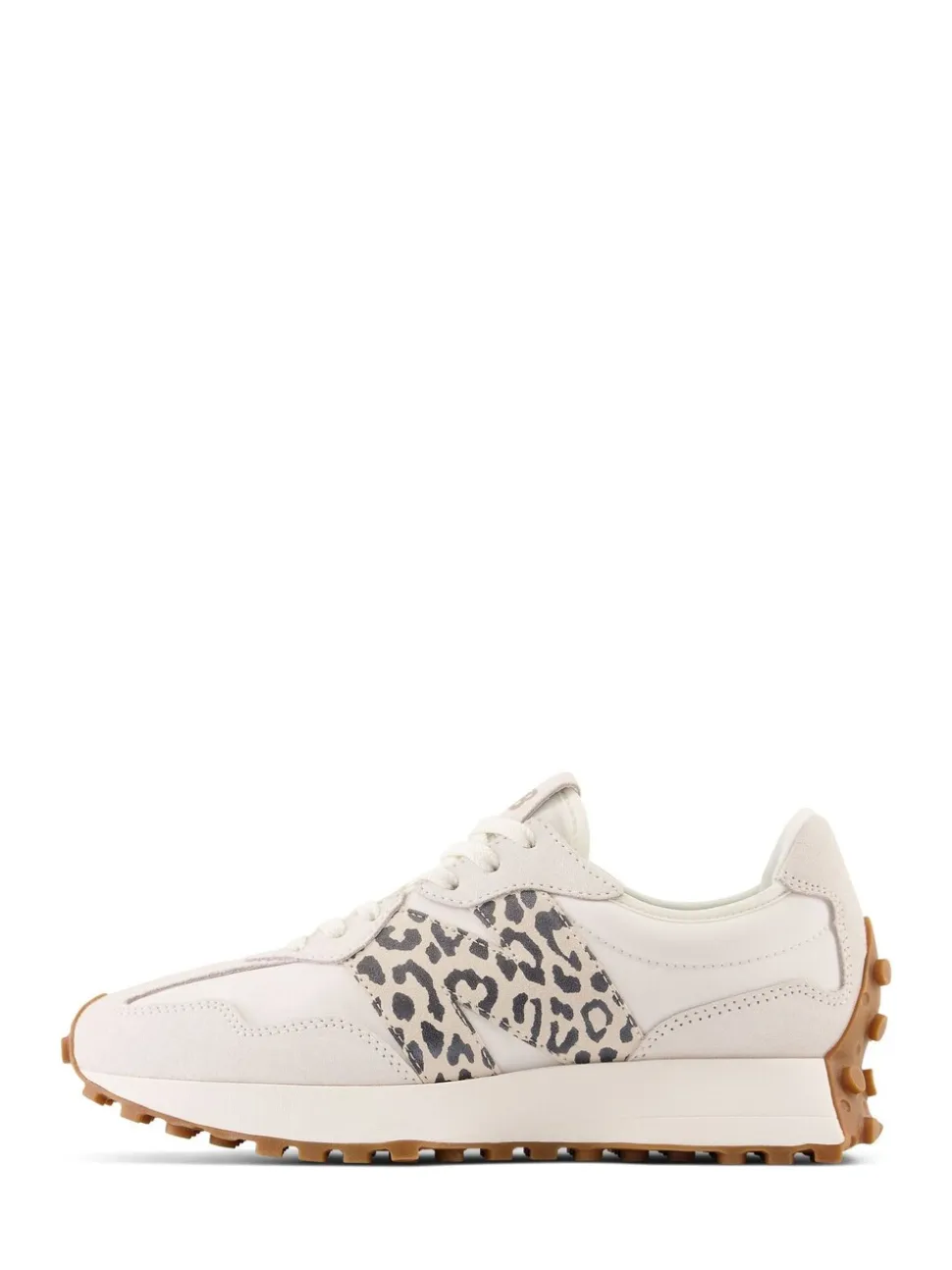 White/Leopard Print - New Balance 327 - Sneakers