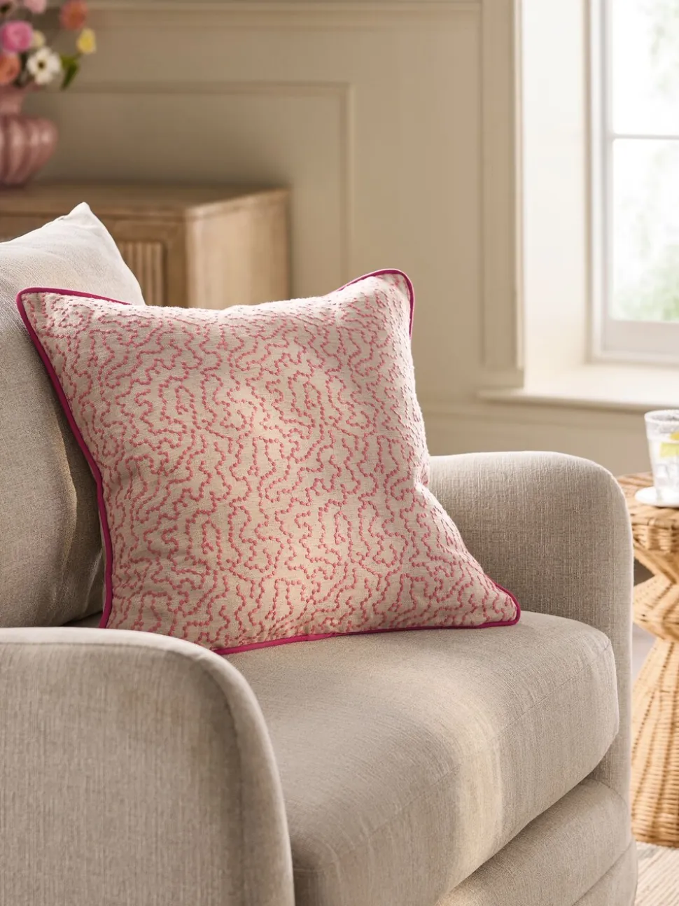 Wiggle Embroidered 50 x 50cm Cushion