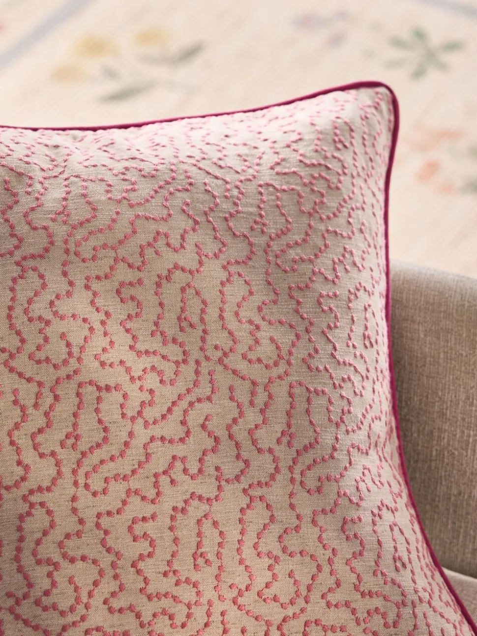 Wiggle Embroidered 50 x 50cm Cushion