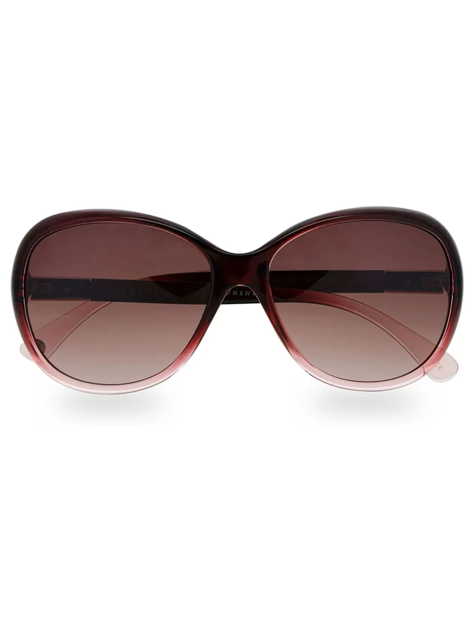 Wijnrood met kleurverloop - Ted Baker Blair Fade zonnebril