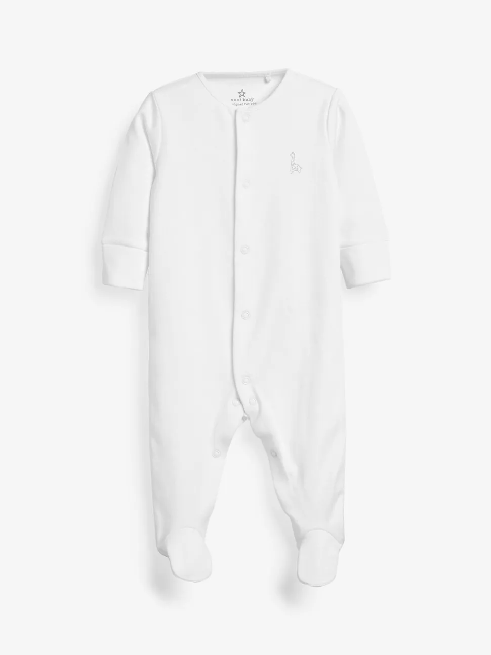 Wit - 100% katoenen babypyjama's (0-18mnd)