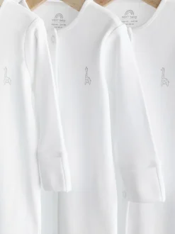 Wit - 100% katoenen babypyjama's (0-18mnd)